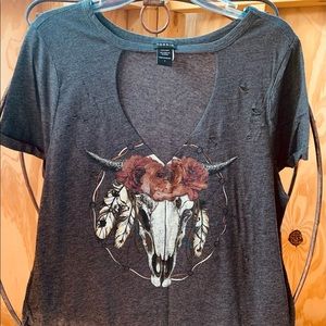Torrid size 1, distressed Tee